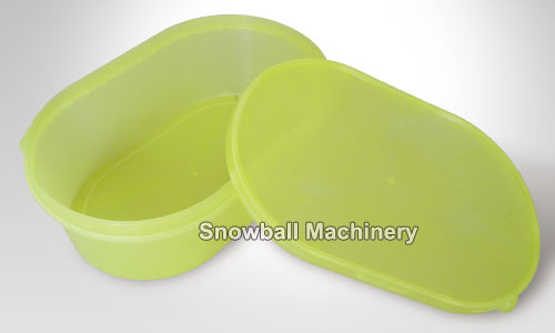 Injection molding plastic ice cream box with lid