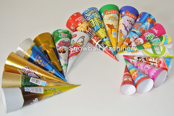 ice cream paper cone sleeve packaging