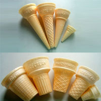 molded ice cream cone
