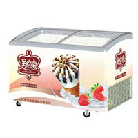 Commercial ice cream display freezer for sale
