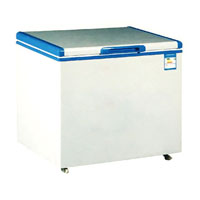 Low temperature chest freezer with top open door