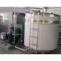 self cooling ice cream ageing tank
