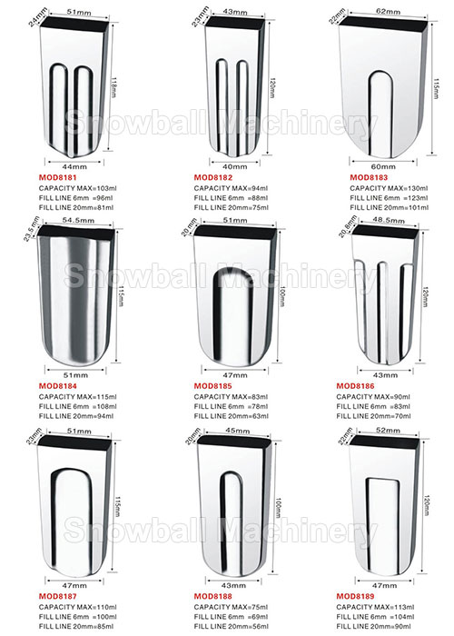 High quality stainless steel ice cream molds MOD8181-8189