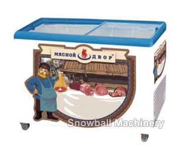 Flat top glass lid chest freezer SC/SD200/250 