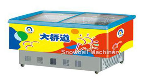 Island Showcase Freezer for supermarket