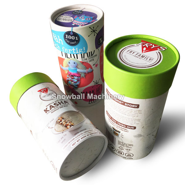 Green environmental material ice cream paper tube with lid