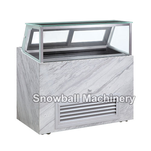 gelato showcase freezer
