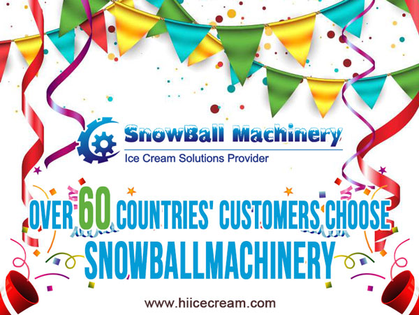 SNOWBALLMACHINERY industrial ice cream solutions provider, ice cream machine