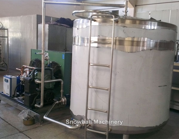 ice cream aging tank self cooling