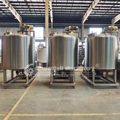 Aging process in the production of ice cream