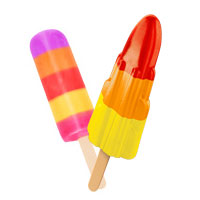 colorful ice pops