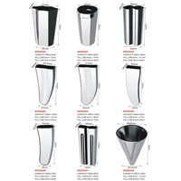 High quality stainless steel ice cream molds MOD8480-8488