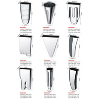 High quality stainless steel ice cream molds MOD8462-8470