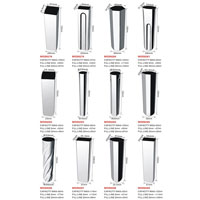 High quality stainless steel ice cream molds MOD8278-8289, drill shape mould, spiral shape mould