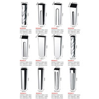 High quality stainless steel ice cream molds MOD8266-8277, drill shape mould, spiral shape mould