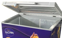 Top Open Glass Door Freezer