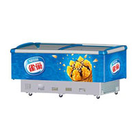 Glass top island showcase freezer for supermarket SC/SD559