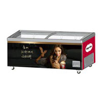 CE approved island showcase freezer