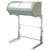 Curved Glass Chest Showcase Freezer SN147