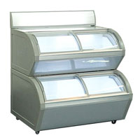ice cream two tier showcase freezer SN278