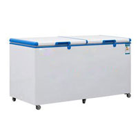 Top open double door large capacity chest freezer
