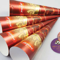 Ice cream paper cone sleeve packag