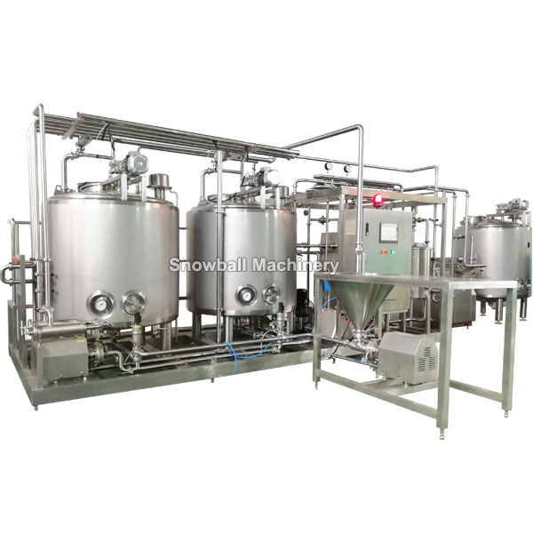 1000L ice cream mixing plant, HTST, ice cream mixer, mix preparation equipment