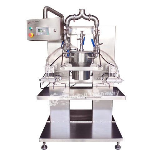 equipment can produce single color, dual color, and multi color ice cream cake products